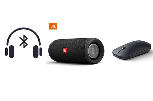 藍(lán)牙耳機、藍(lán)牙音箱、藍(lán)牙鼠標(biāo)、藍(lán)牙鍵盤